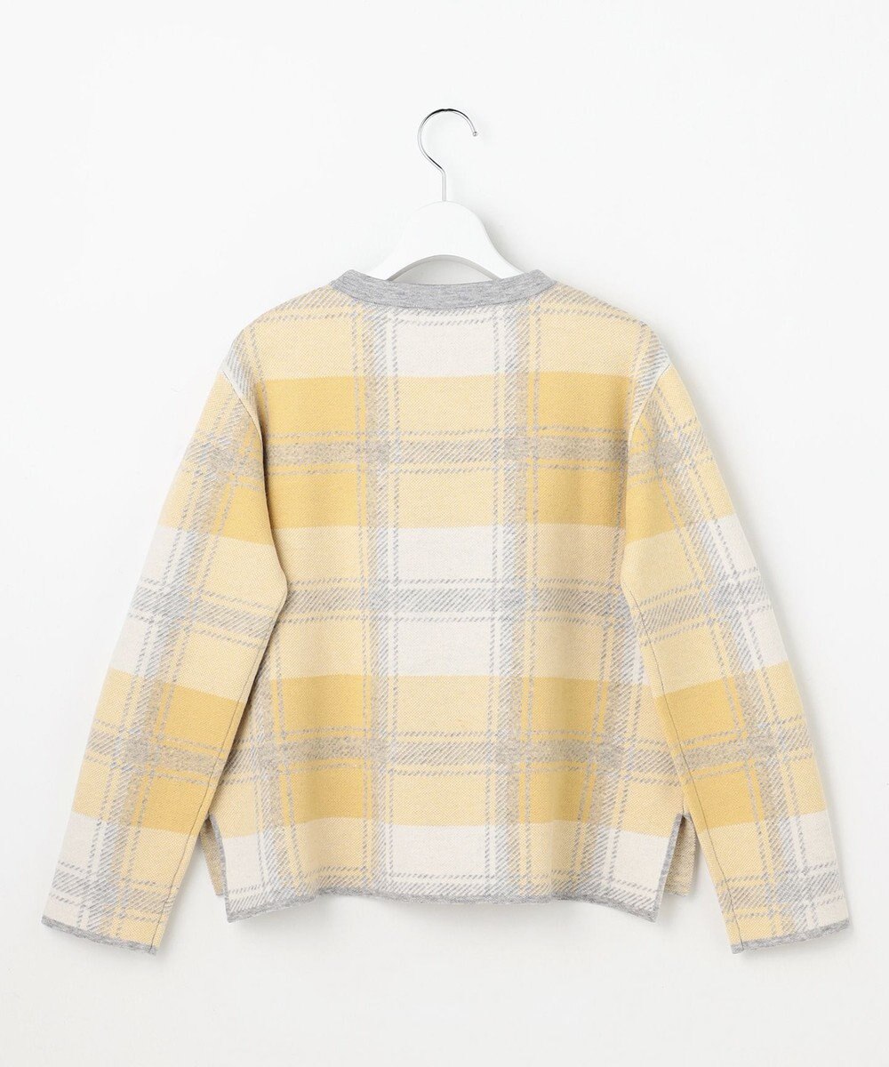 J.PRESS LADIES L Wooly Stretch Plaid ニット 