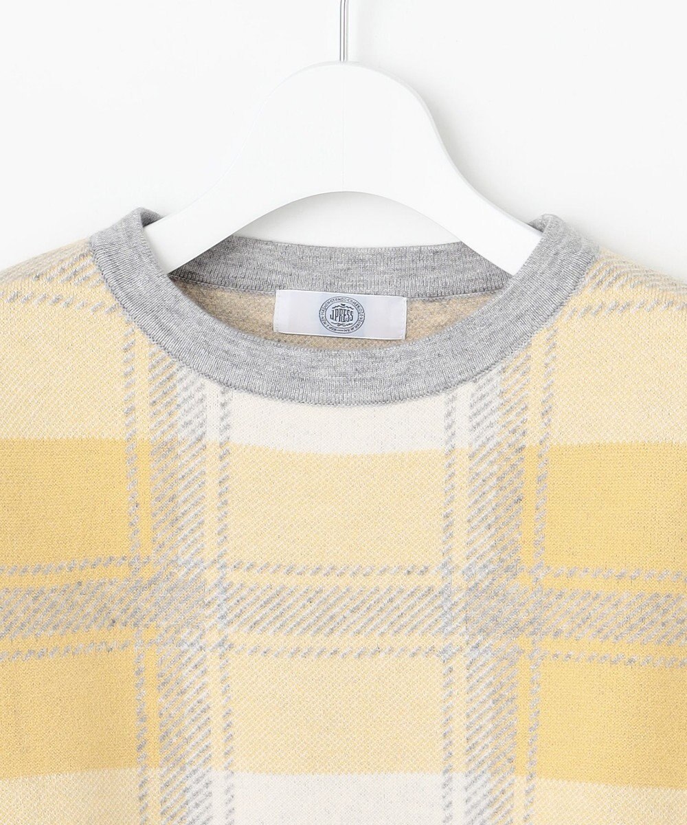 J.PRESS LADIES L Wooly Stretch Plaid ニット 