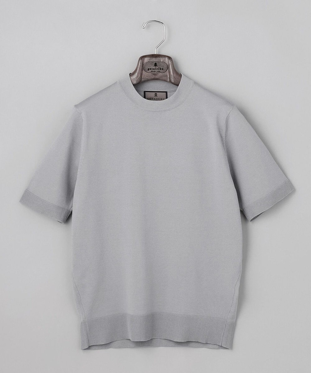 GOTAIRIKU 綿とポリのいいとこどり【洗濯機可】テーラード DRESS BIZ ニットTシャツ 