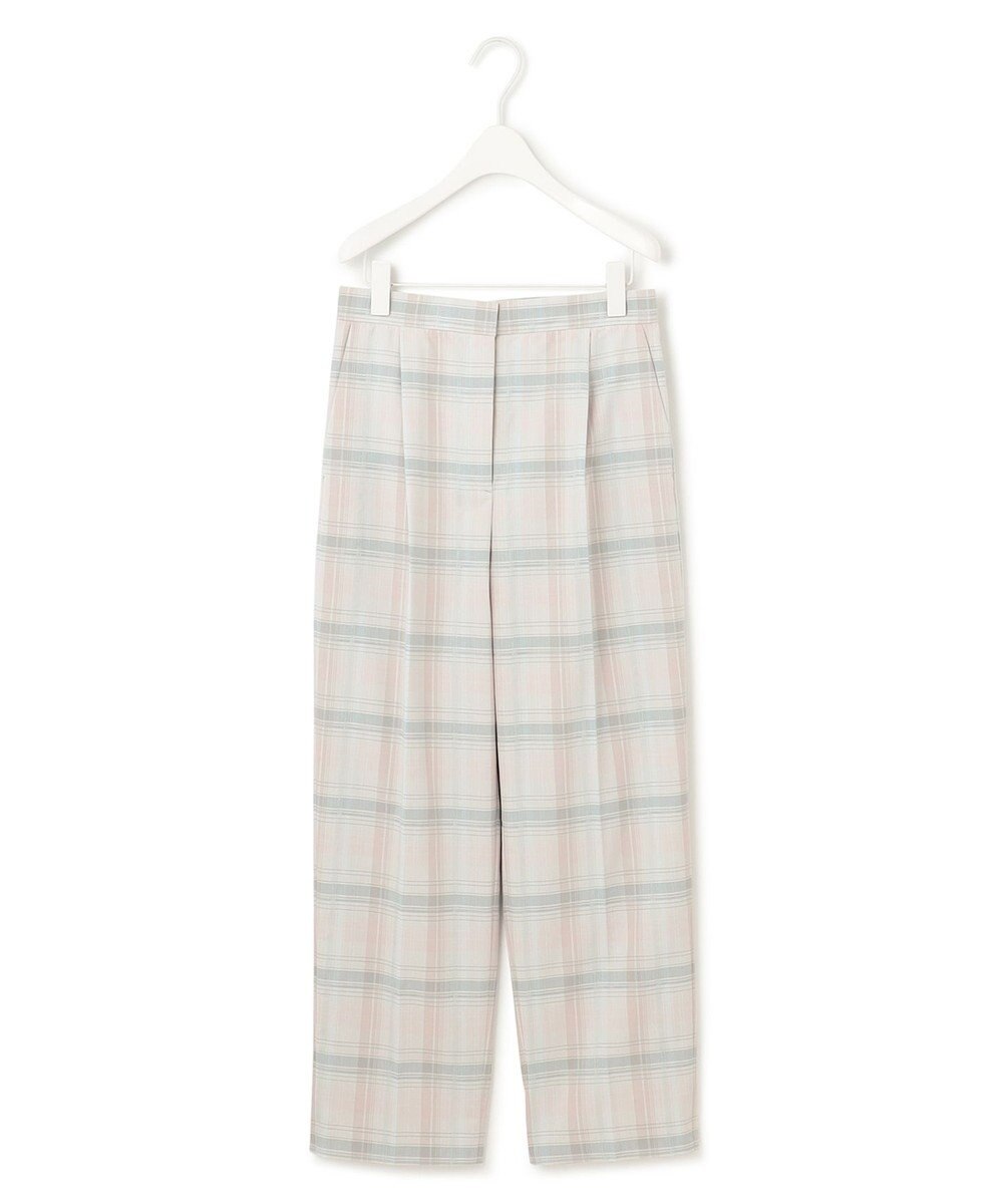 ICB 【洗える】TRドビーチェック ストレートパンツ 