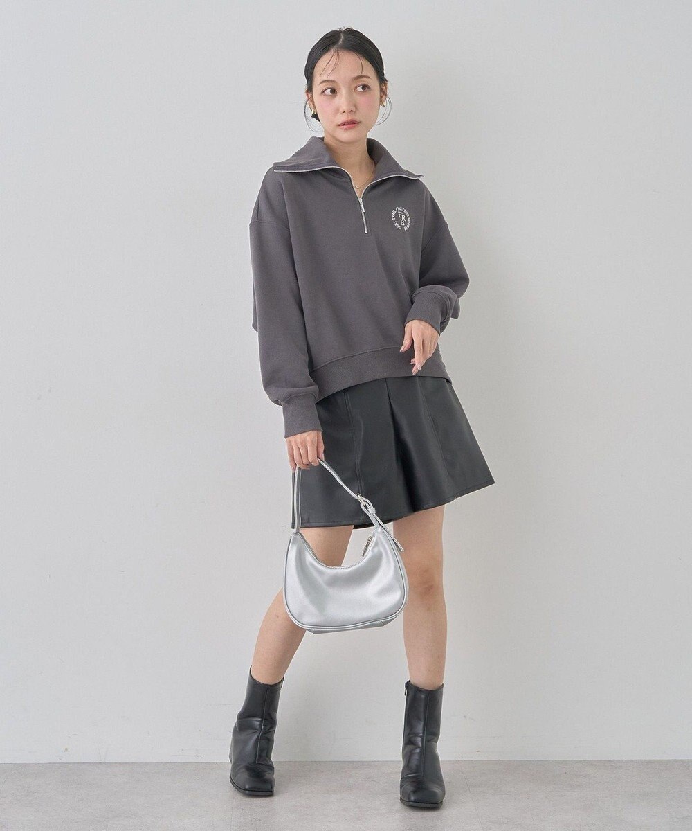 earth music&ecology ハーフＺＩＰプルオーバー 