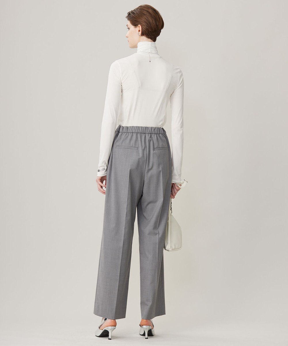 ICB 【洗える】Ｔ/Wブロード ワイドストレートパンツ 