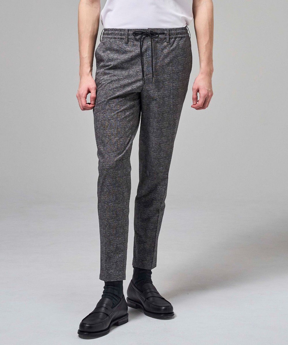 JOSEPH HOMME 新色【セットアップ対応】クールドッツストレッチ　ドロスト付テーパードパンツ / PEGG CONVERTIBLE 