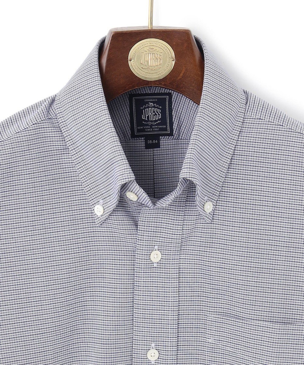 J.PRESS MEN 【PREMIUM PLEATS / 形態安定】PANAMAミニチェックシャツ/ B.D. 