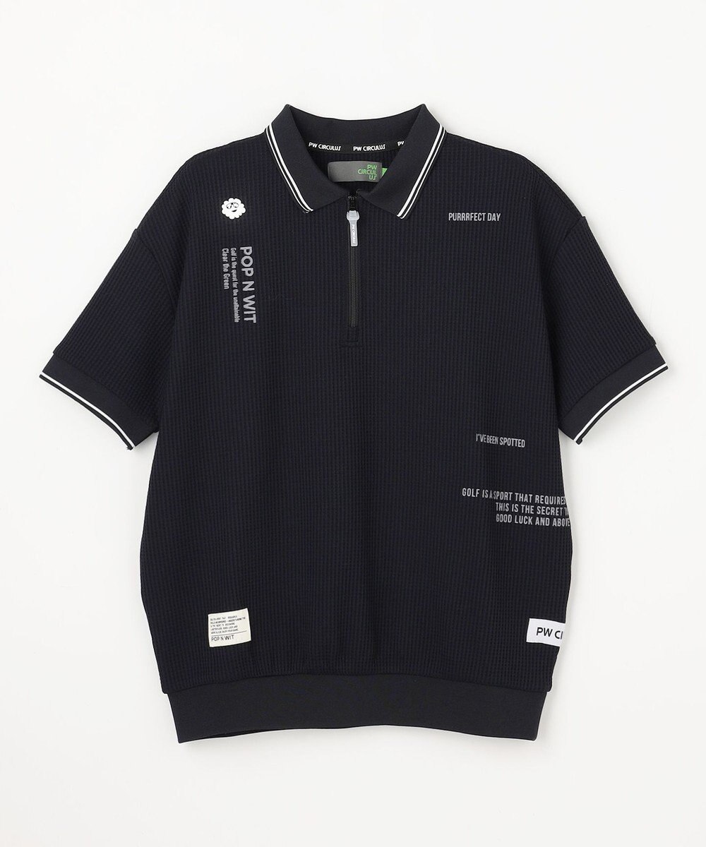 PW CIRCULUS 【WOMEN】ワッフルハーフジップポロ 2026年モデル ゴルフウェア レディース 