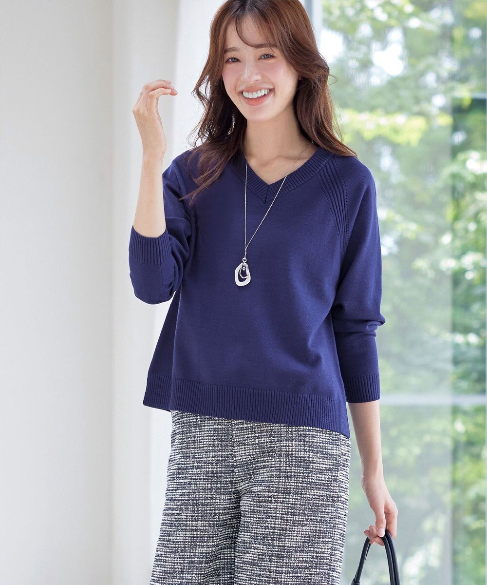 Tiaclasse 【安田美沙子さん着用・選べる2type】ラグランニットトップス 