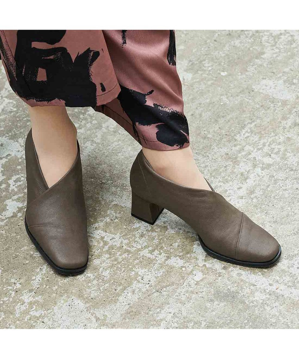 MODE ET JACOMO <D'ICI>チャンキーヒールブーティーパンプス 