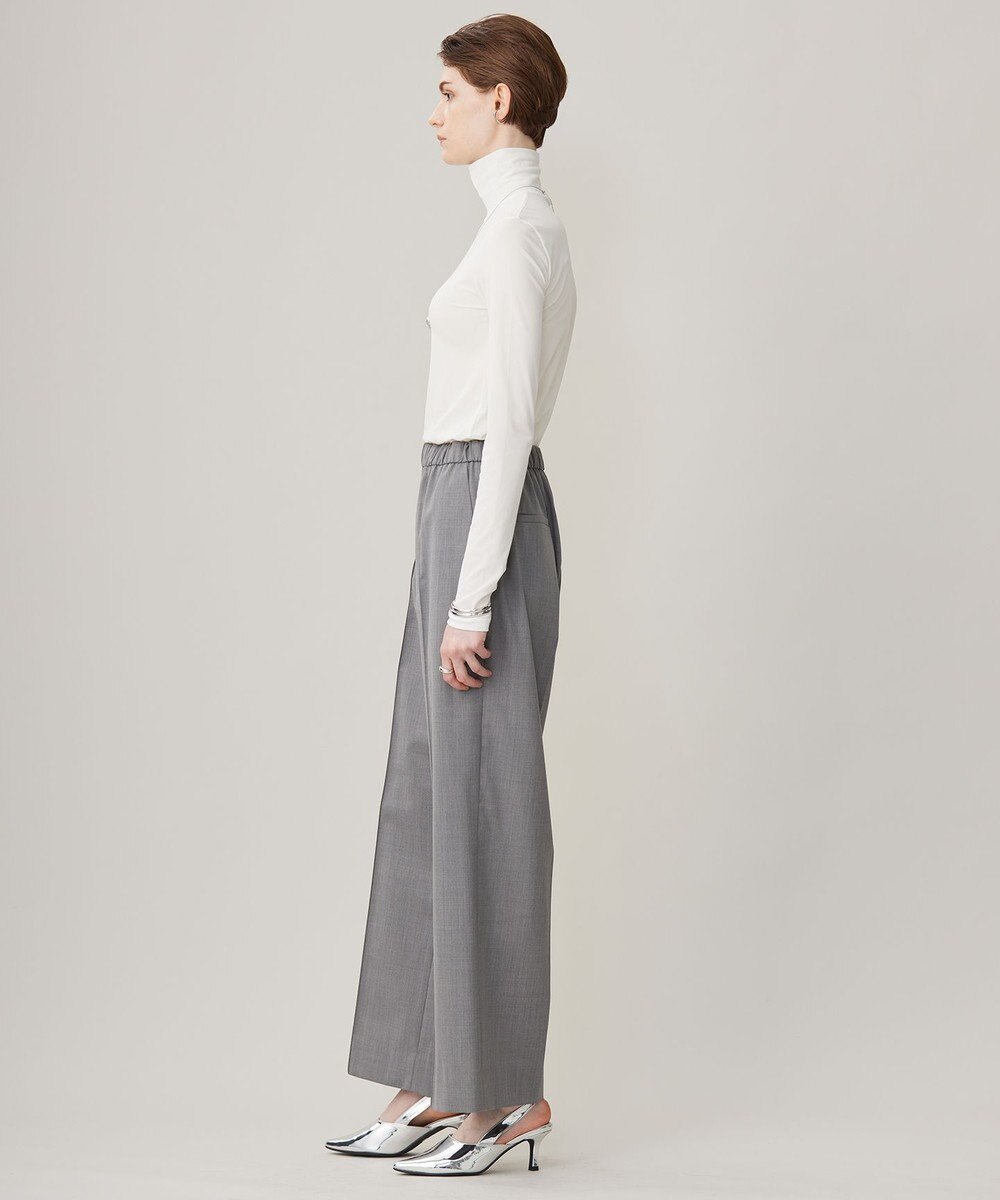 ICB 【洗える】Ｔ/Wブロード ワイドストレートパンツ 