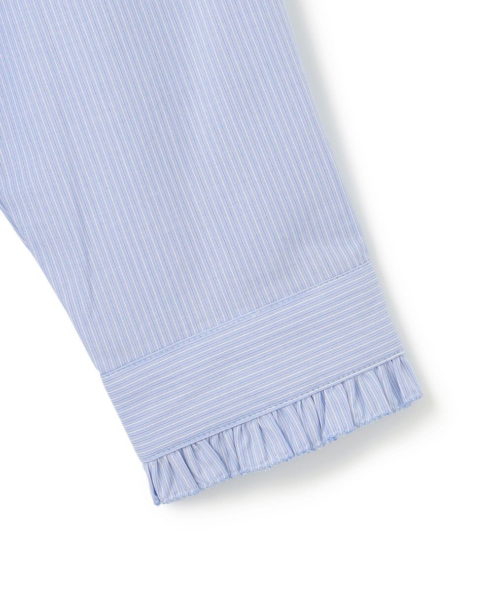 UNFILO フリルネックシャツ 