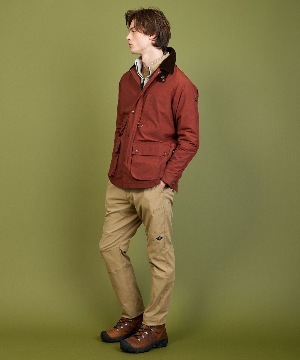 JOSEPH ABBOUD MOUNTAIN 【軽量/ワックスコーティング・テ―ム・ヤルビー氏コラボ】ワックスクロス プリント ブルゾン 