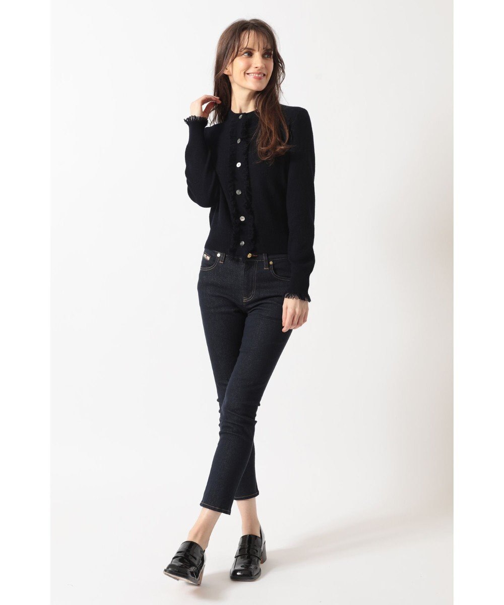 DAKS フリンジデザイン カーディガン 