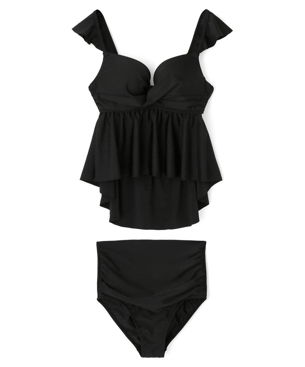 San-ai Resort（三愛水着楽園） WEB限定商品　ワコール共同開発、ノンワイヤーなのにぷっくり美胸を作る【ダブルアップ】　フレアビスチェビキニ M1/M2/L1 