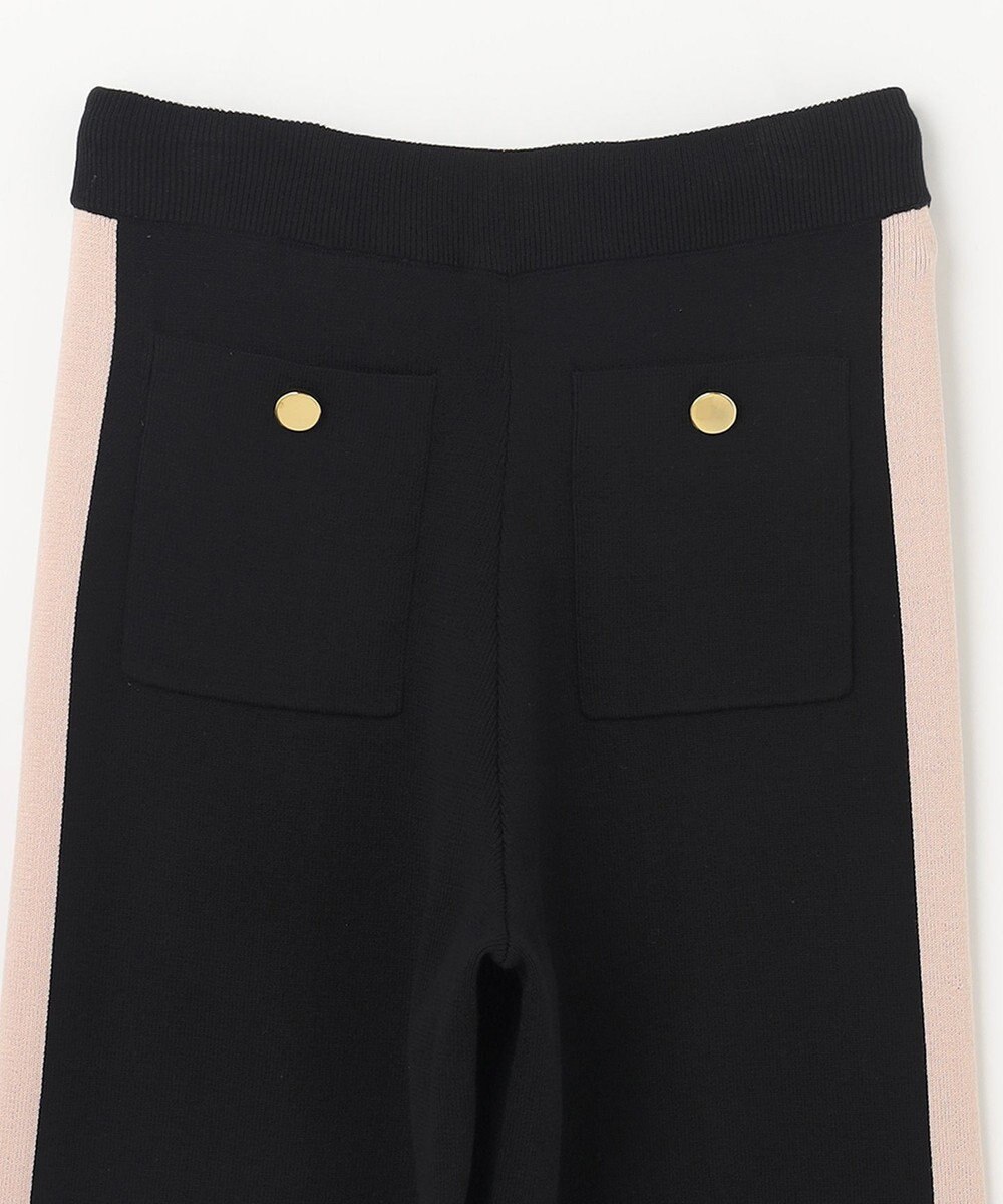 GRACE CONTINENTAL サイドラインニットパンツ 