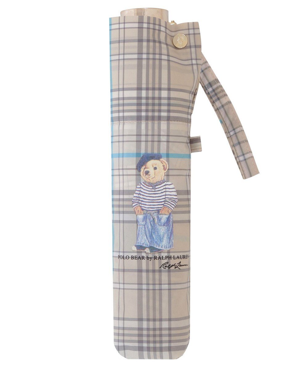 MOONBAT POLO RALPH LAUREN（ポロ ラルフローレン)フレンチベア×チェック 雨傘 折りたたみ傘 