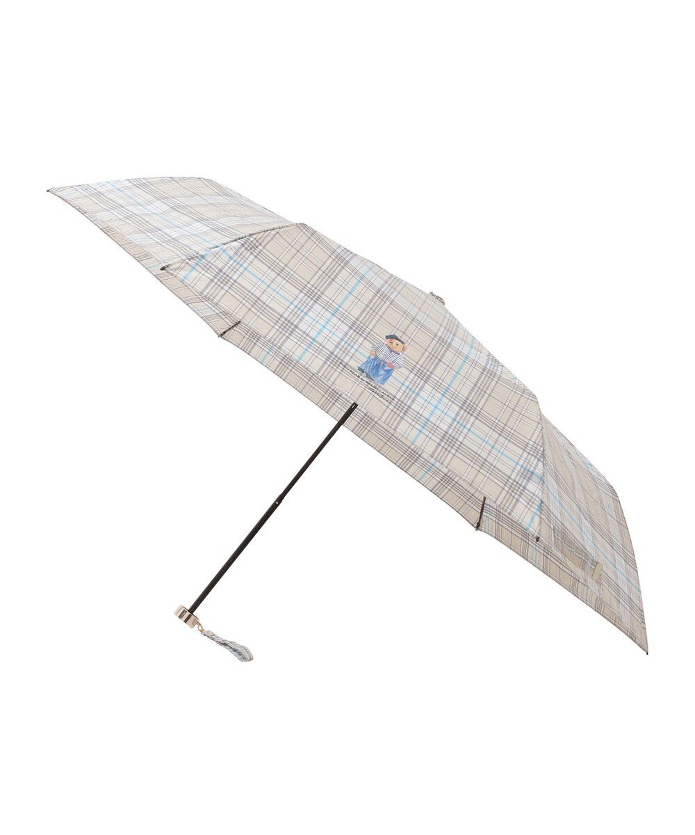 MOONBAT POLO RALPH LAUREN（ポロ ラルフローレン)フレンチベア×チェック 雨傘 折りたたみ傘 