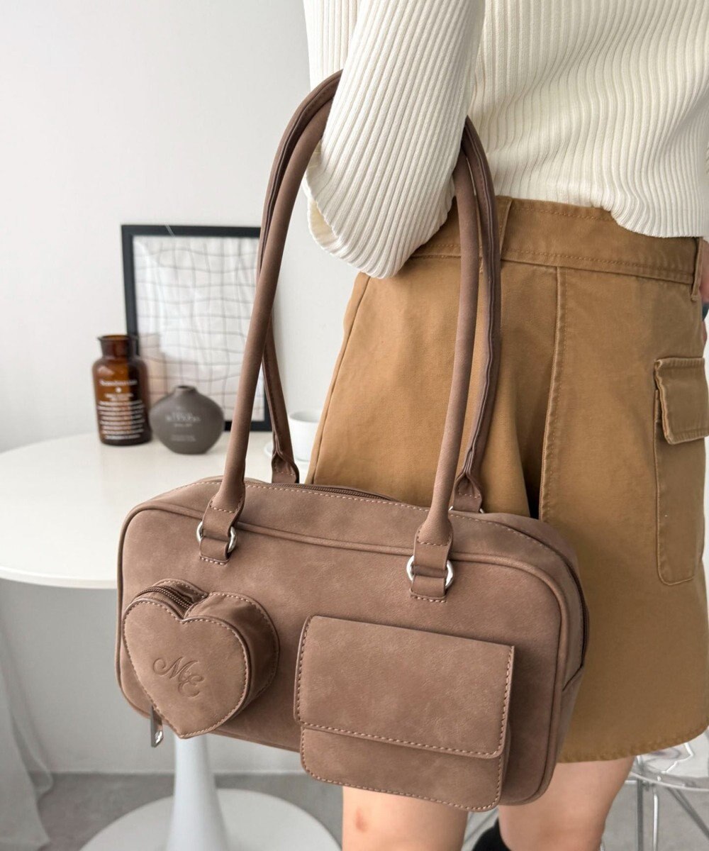 WEGO ハートポケットボストンバッグ 