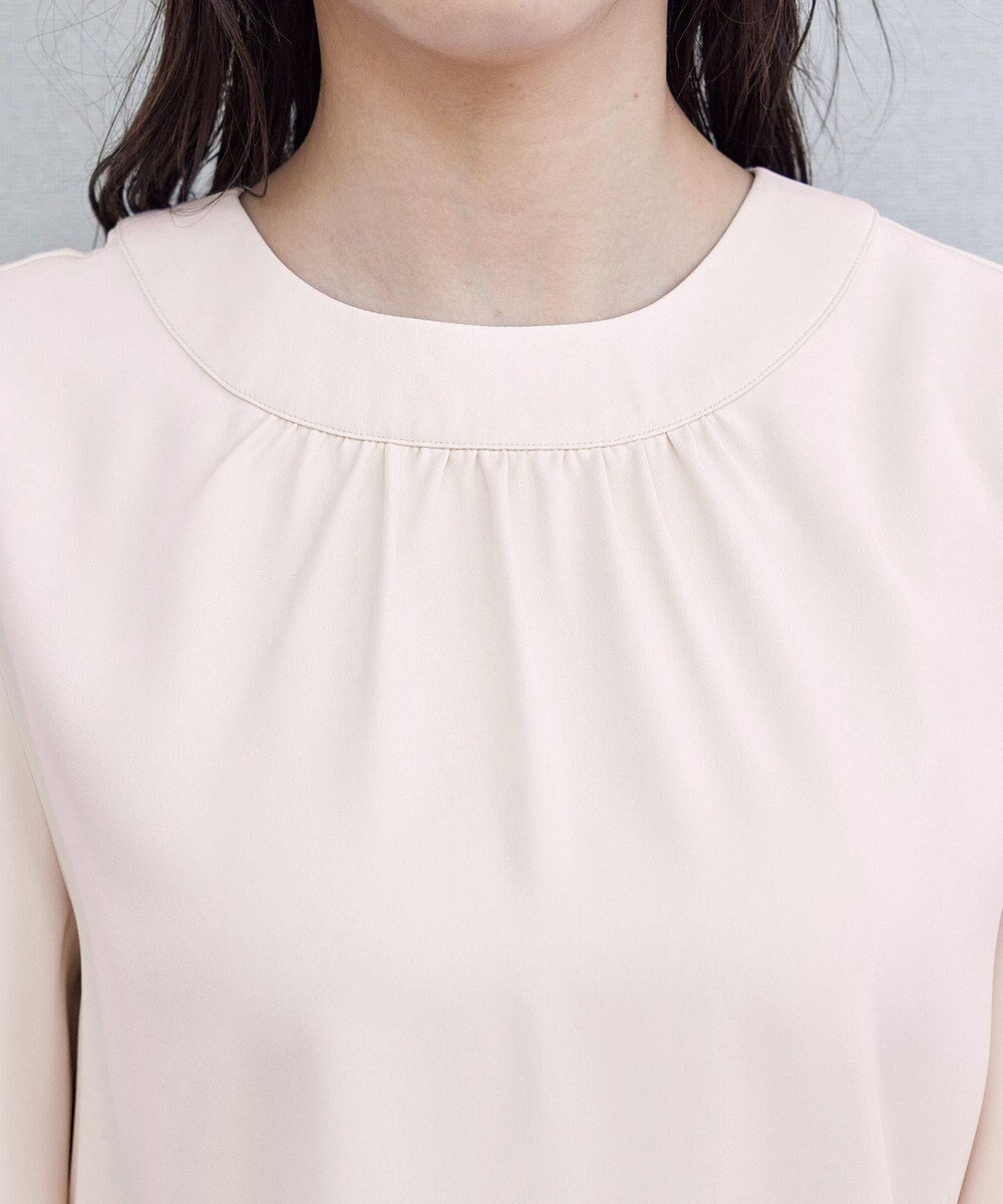 Tiaclasse 【洗える】5分丈フレアスリーブブラウス 