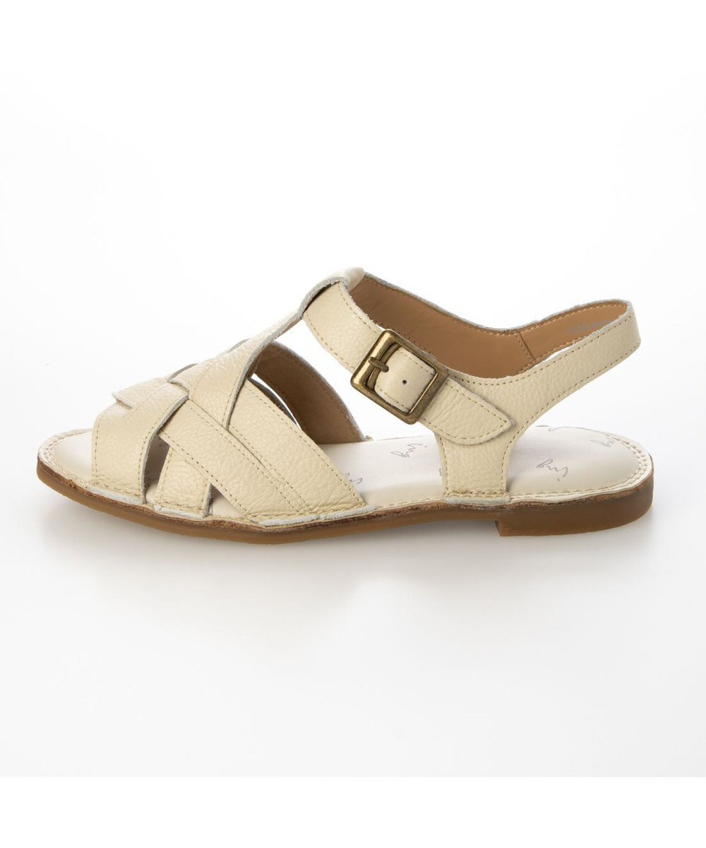 ing <ing>【サスティナブル】クロスメッシュデザインサンダル 