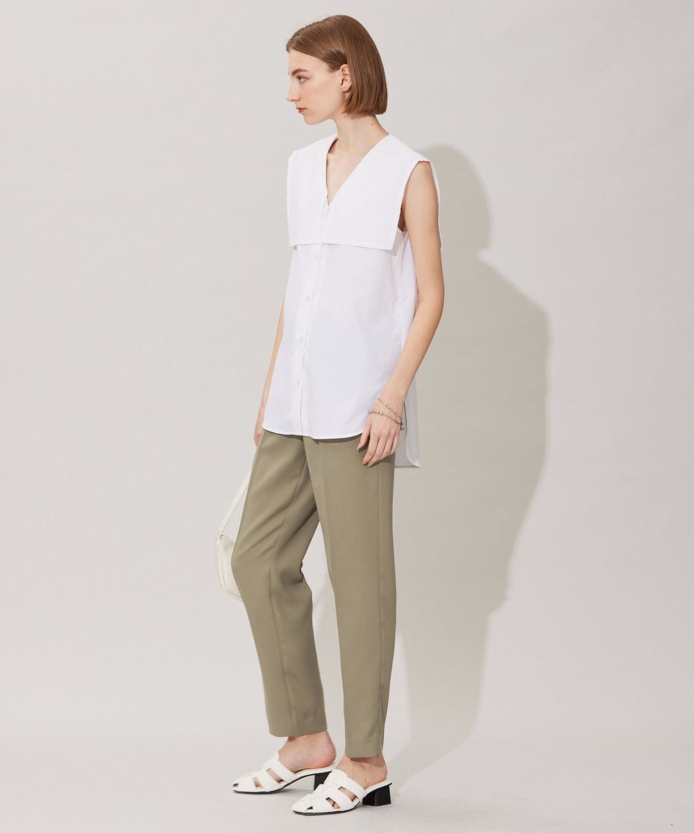 ICB 【洗える】ヴィンテージスパンブロード ビックカラーブラウス 