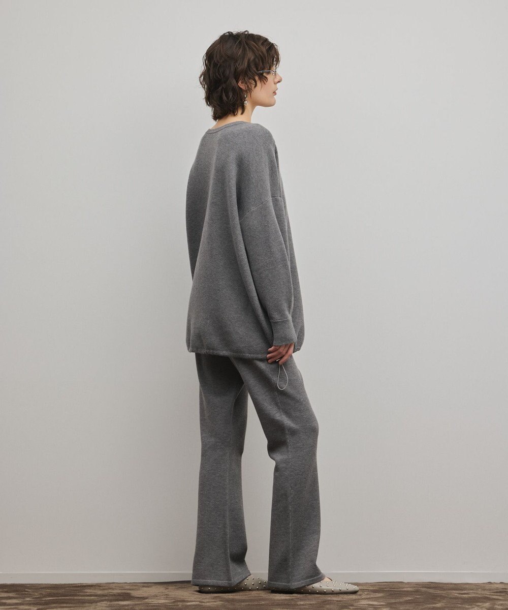 GRACE CONTINENTAL スウェットライクニットトップ 