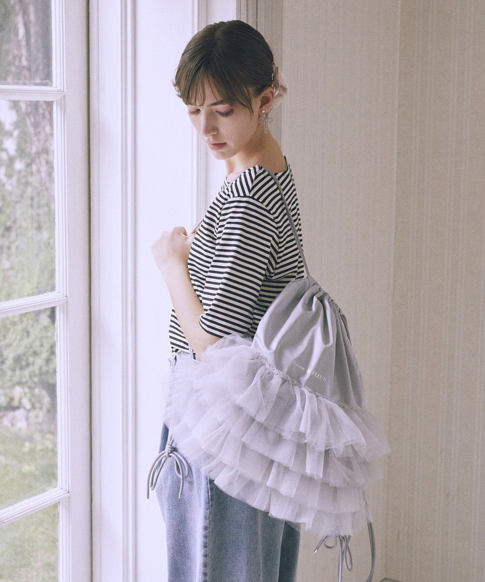Maison de FLEUR チュールフリルナップサック 