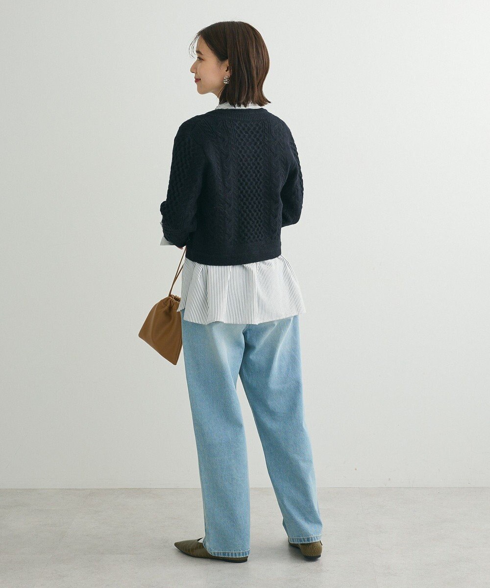 Green Parks ・ｓｗｉｎｇ　ｂｙ　ケーブルニットカーディガン 