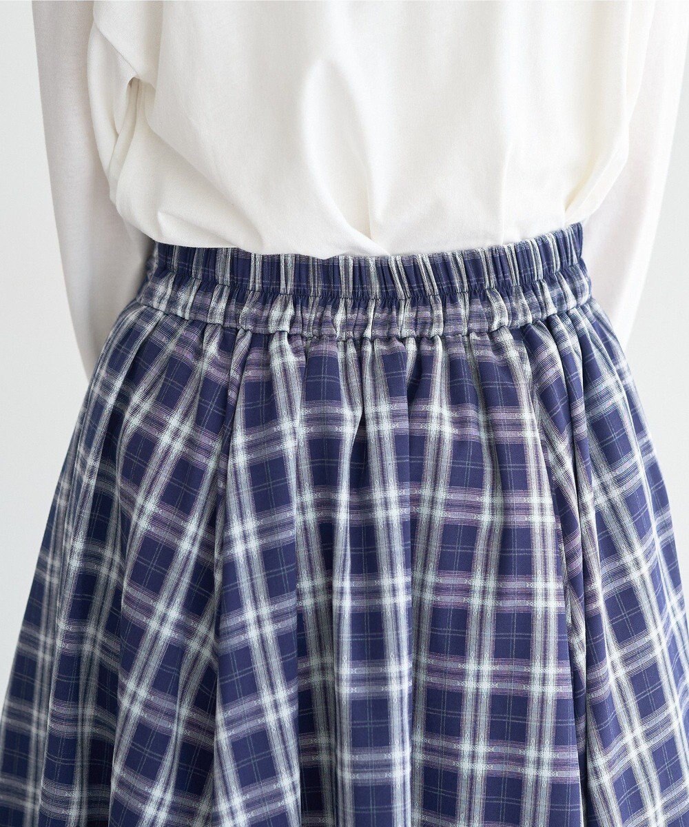 earth music&ecology イレヘムチェックシャツライクスカート 