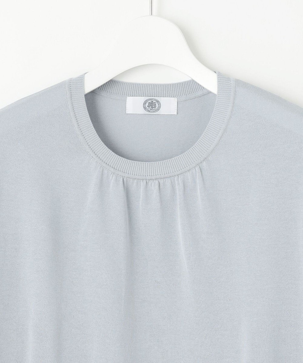 J.PRESS LADIES L 【洗える・抗菌防臭】コットンアセテート ドルマン ニット 