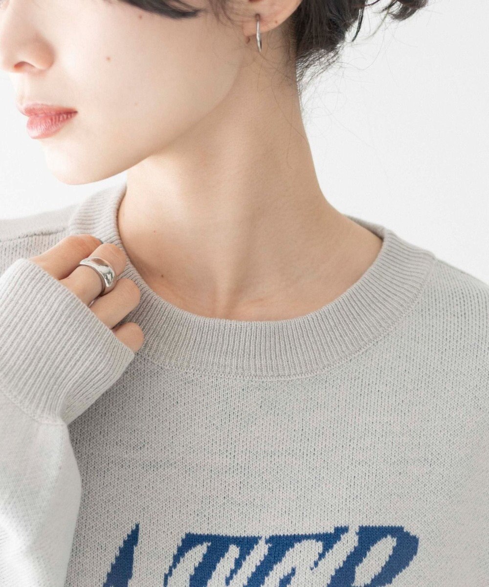 WEGO ウェーブロゴジャガードニットプルオーバー 