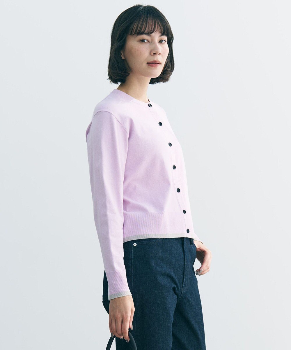 UNFILO マイビューティニット バイカラー カーディガン 