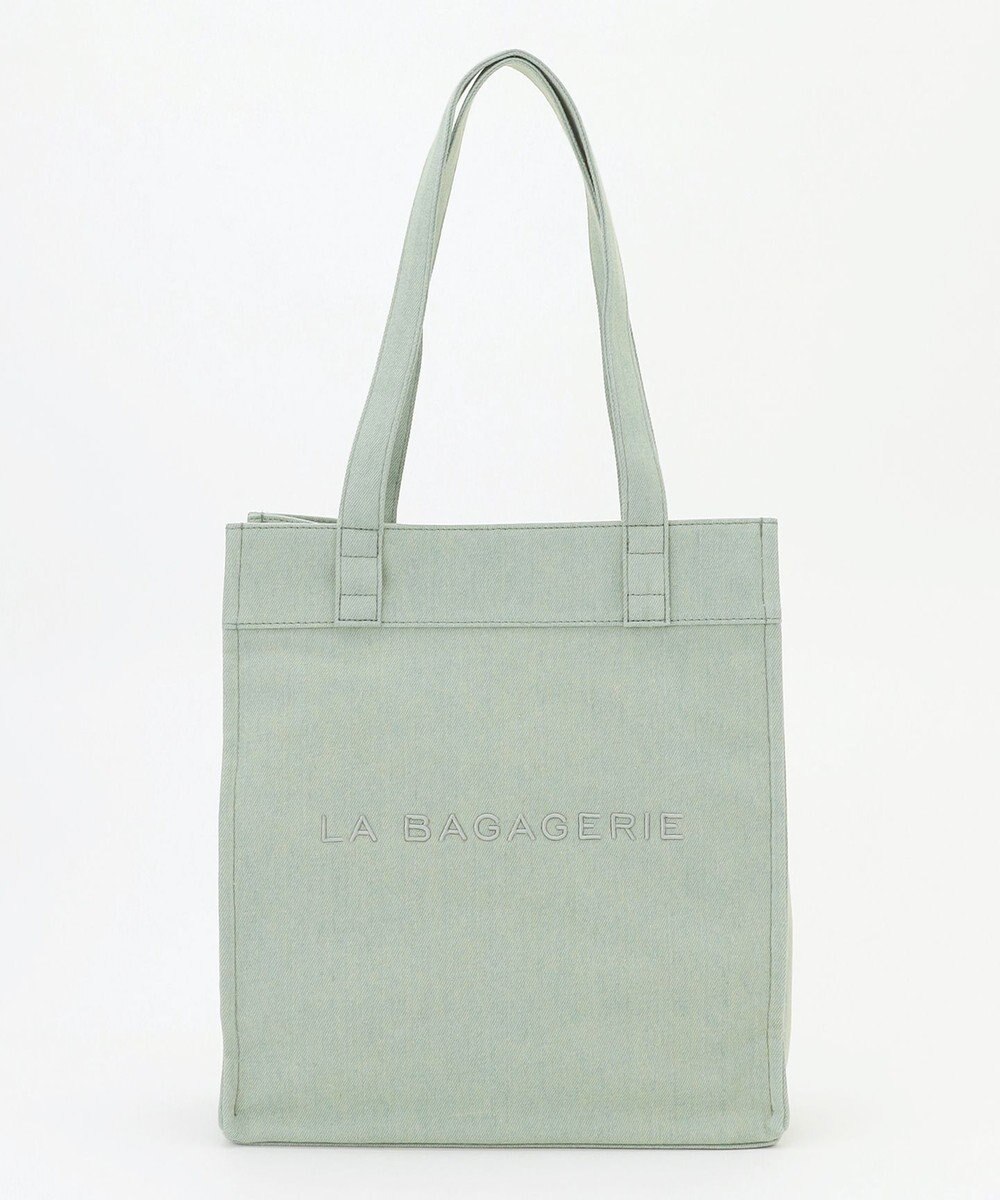 LA BAGAGERIE チャーム付きデニムバッグ Mサイズ 