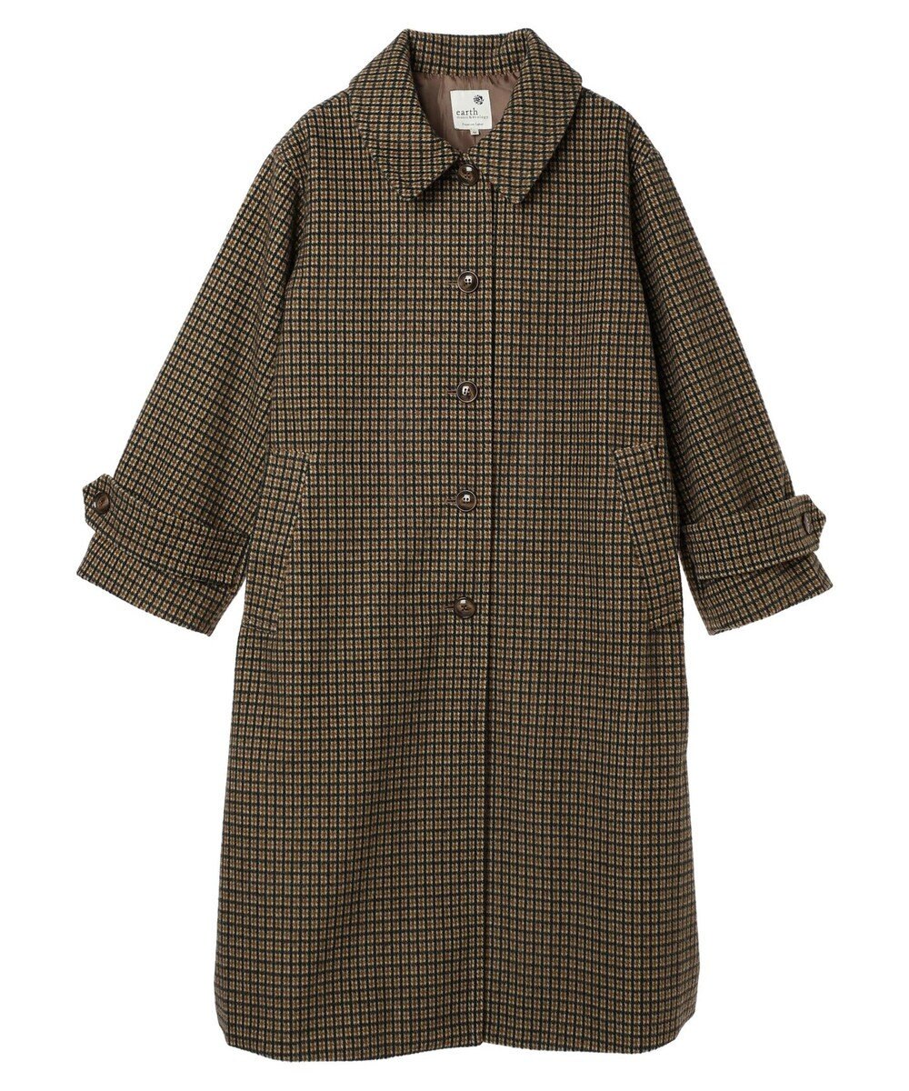 earth music&ecology ステンカラーコート（チェック） 