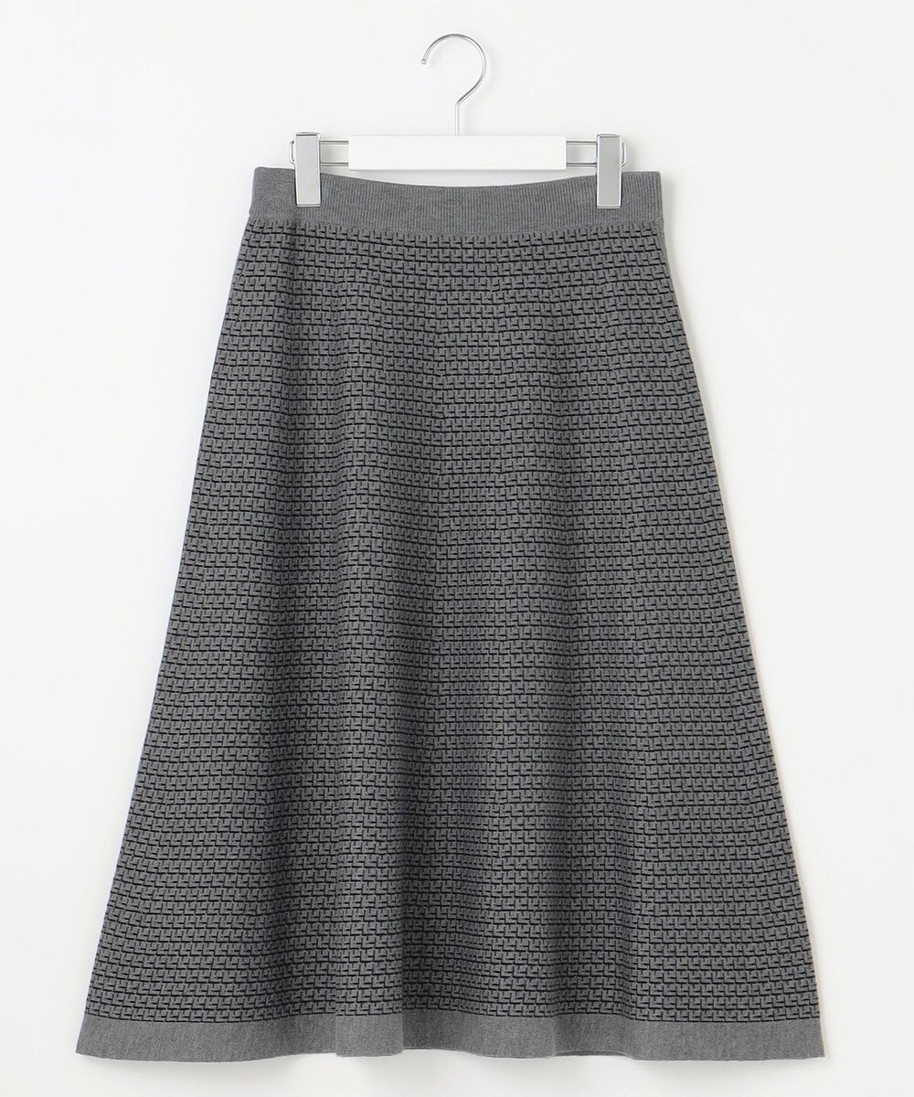 自由区 【WEB限定カラーあり・洗える】リバーシブルニット セットアップ(プルオーバー×フレアスカート) 