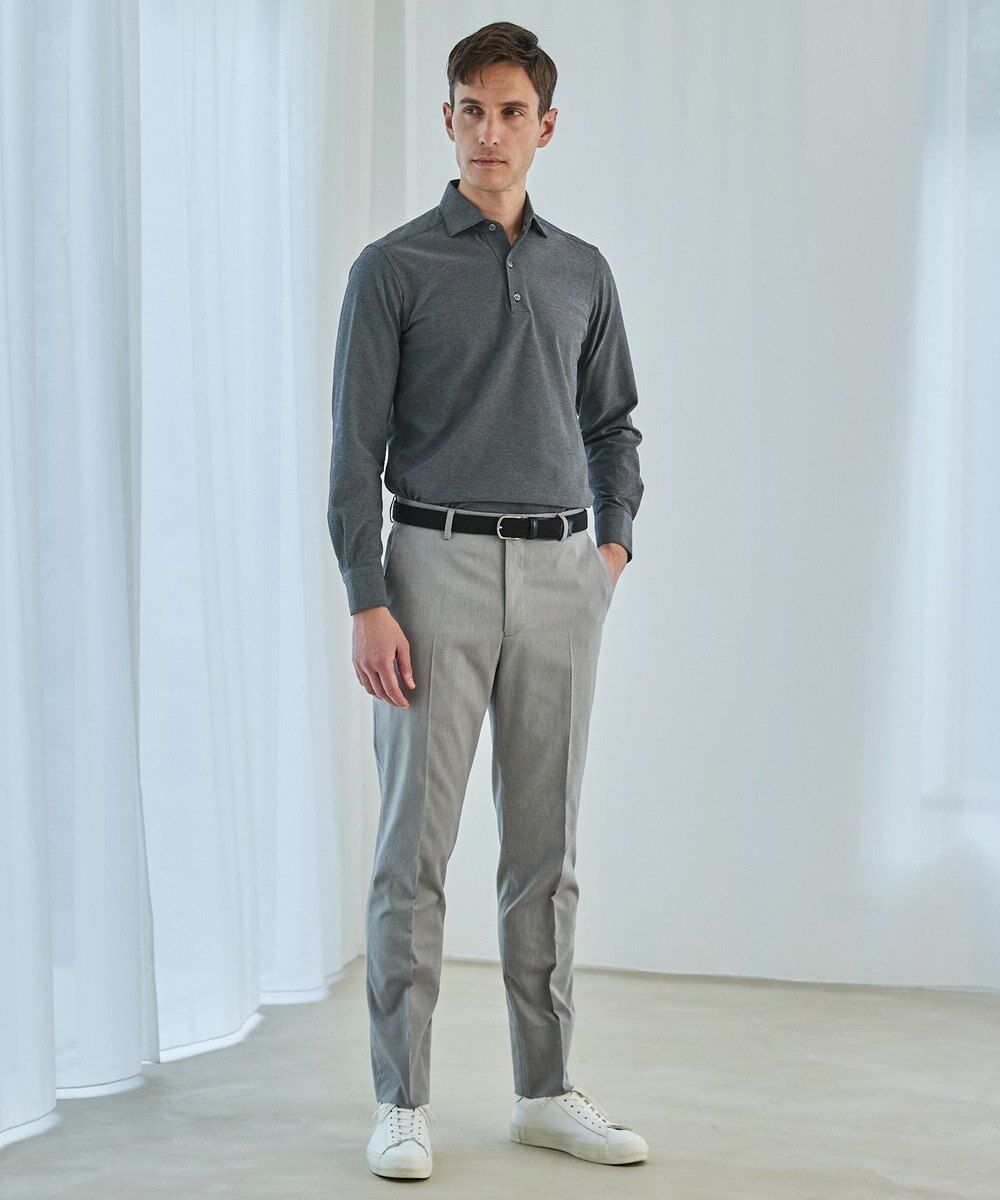 GOTAIRIKU あのBIZポロが 長袖に【仕事で着られる】キレイめ 鹿の子 ビズポロシャツ_ロング 