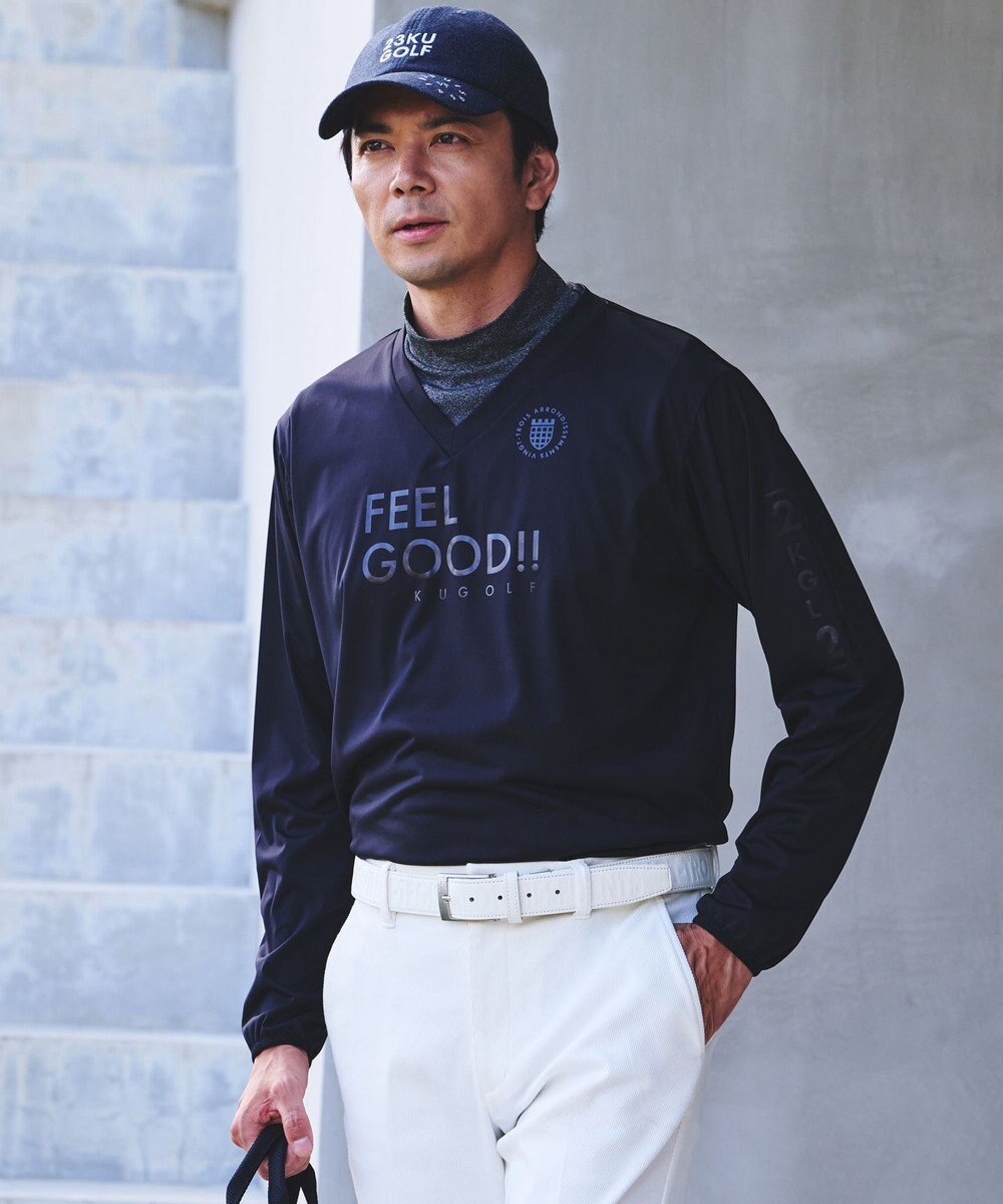 23区GOLF 【UNISEX】【ストレッチ/撥水/防風】マルチウェイスニード ブラック系