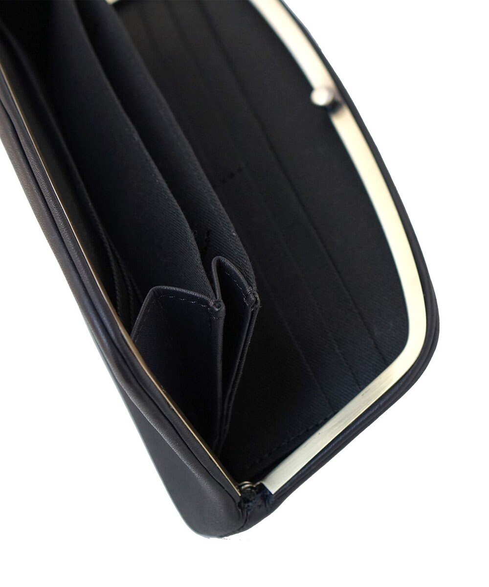 FOLNA RD ソフトレザーロング 天溝がま口 財布 