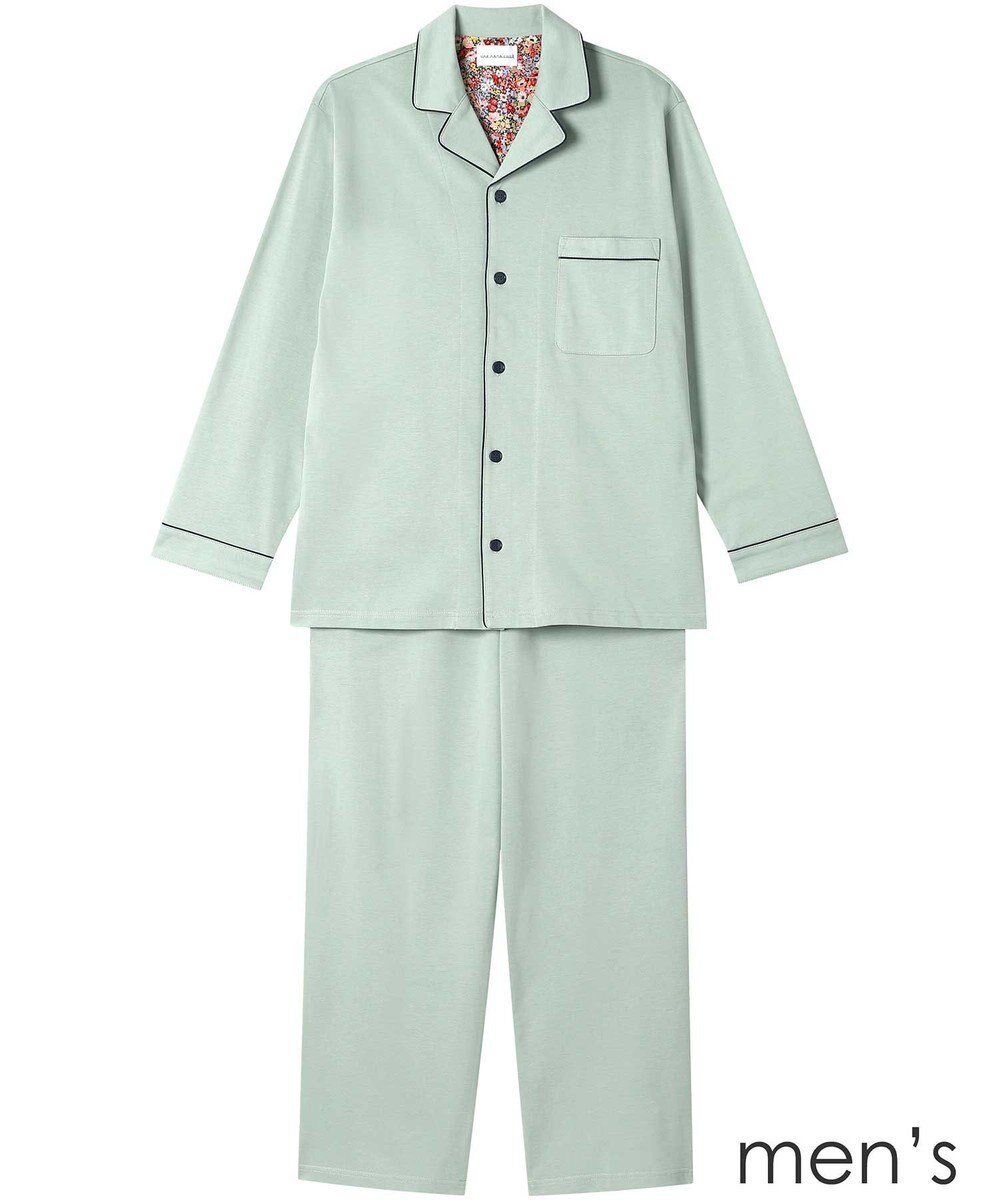 une nana cool 【綿100％】やわらか天竺メンズパジャマ　ＭＡＤＥ　ＷＩＴＨ　ＬＩＢＥＲＴＹ　ＦＡＢＲＩＣ 