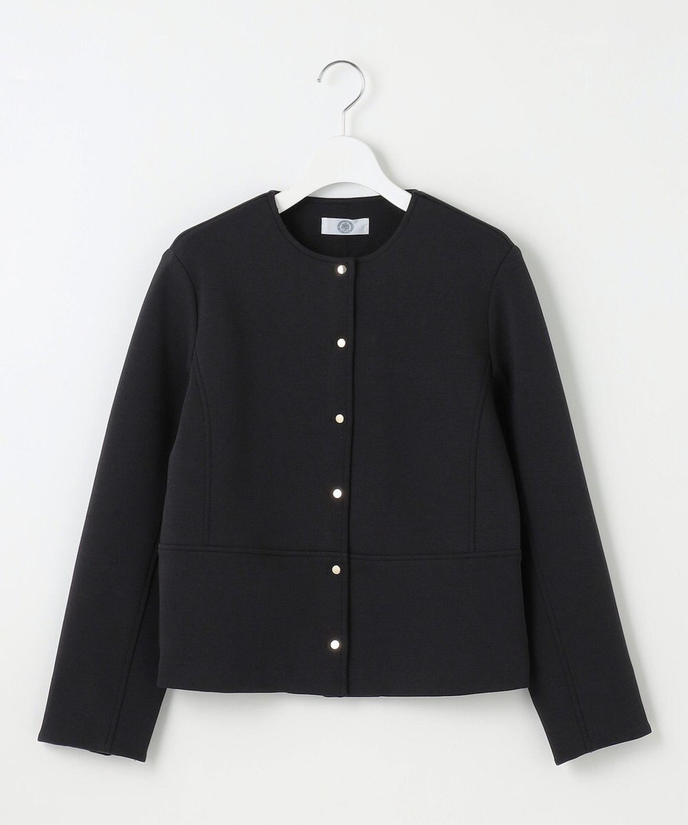 J.PRESS LADIES L 【洗える】ダンボールジャージー ブルゾン 
