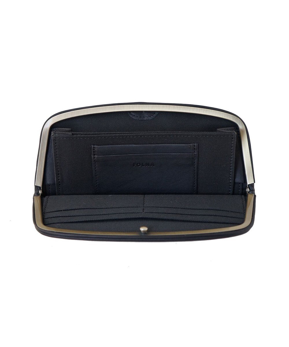 FOLNA RD ソフトレザーロング 天溝がま口 財布 