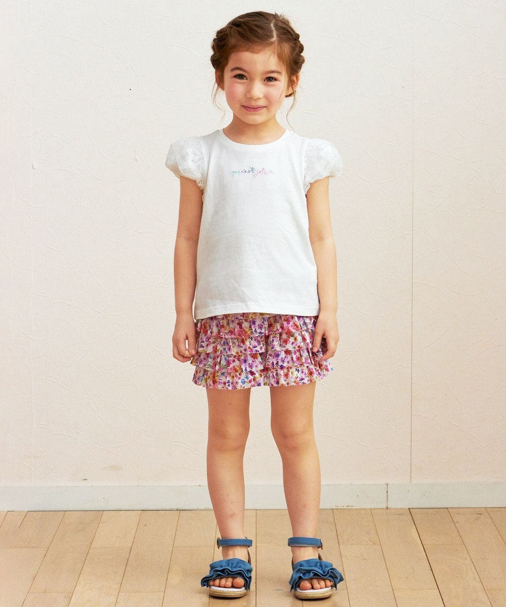 ANY KIDS フリル 天竺 ショート パンツ 