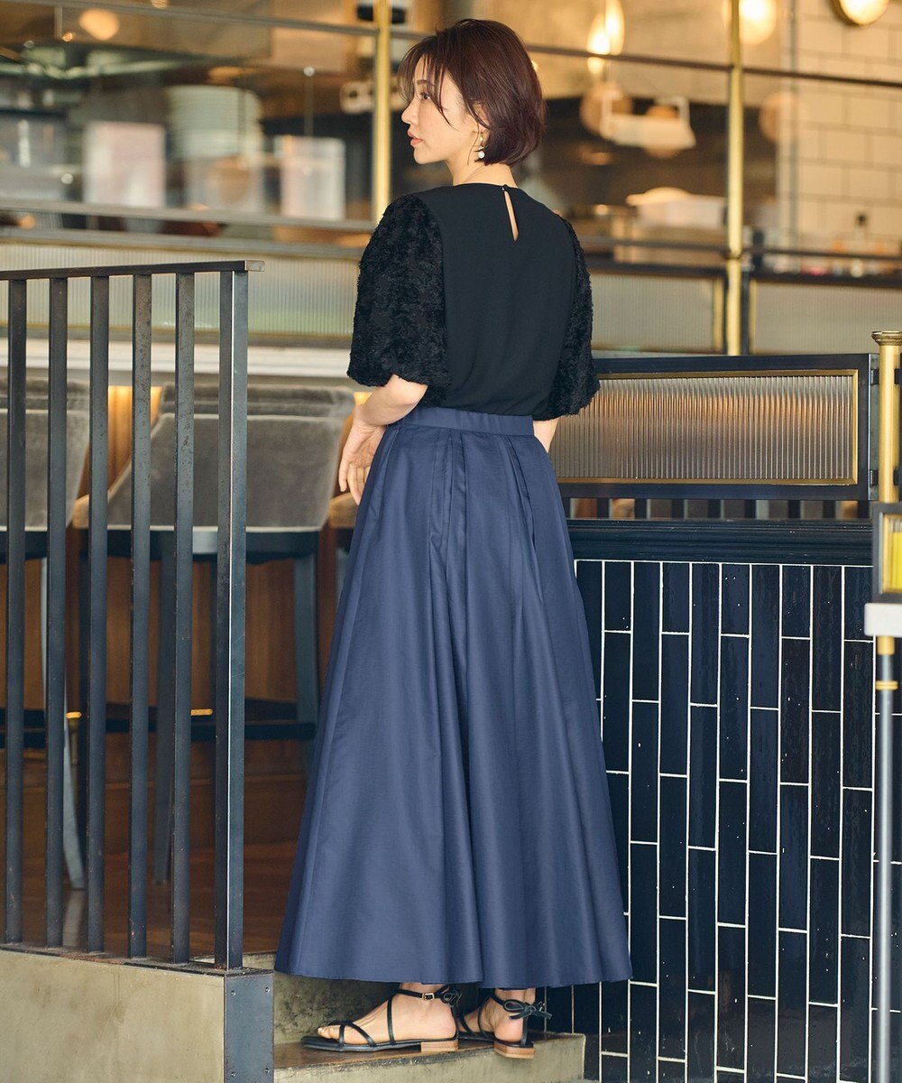 自由区 【洗える・XSサイズあり】ファニースリーブ ブラウス 