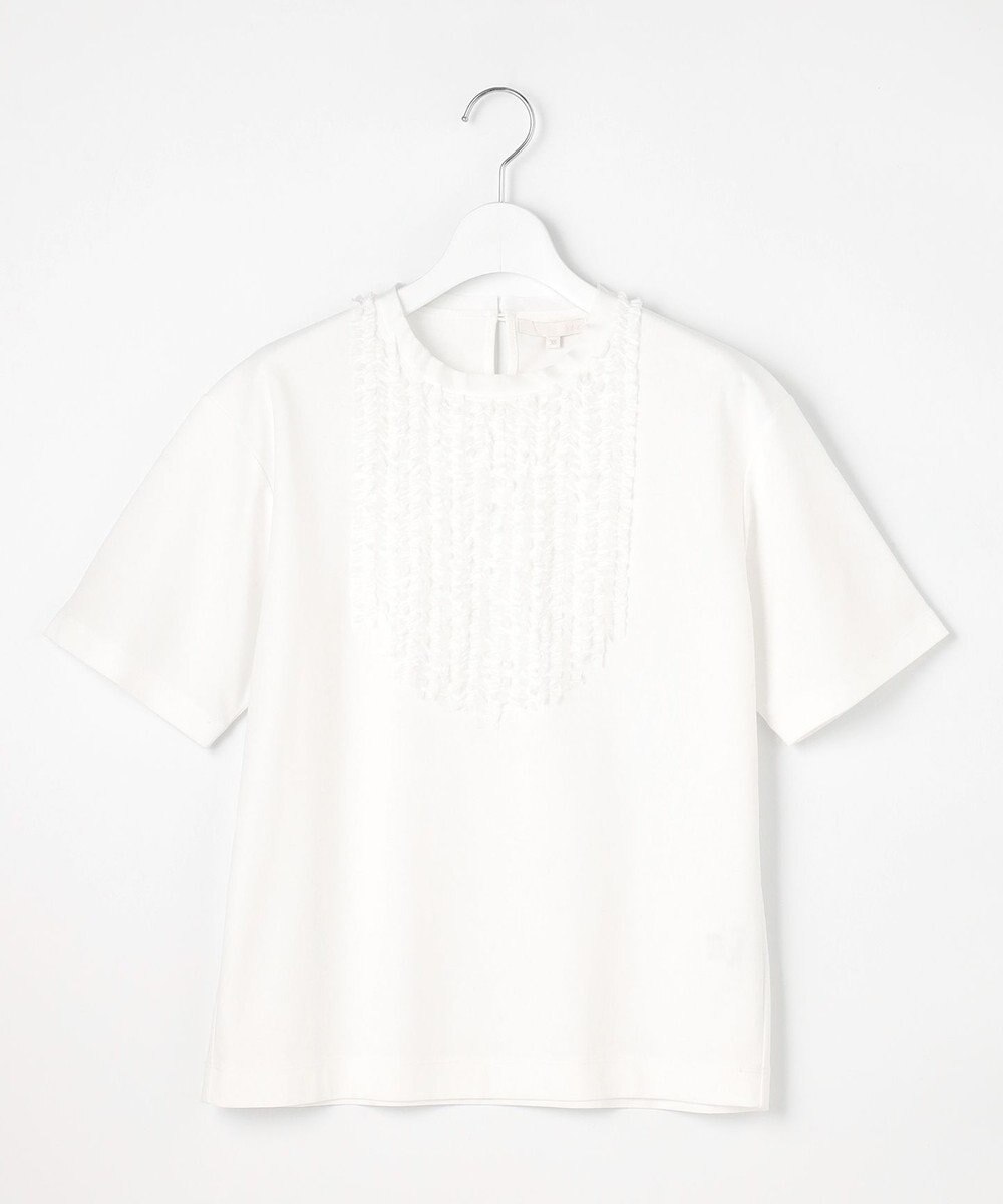 自由区 L 【接触冷感・UVカット・洗える】ベビーフリル Tシャツ 