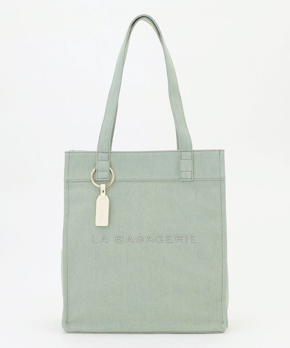 LA BAGAGERIE チャーム付きデニムバッグ Mサイズ 