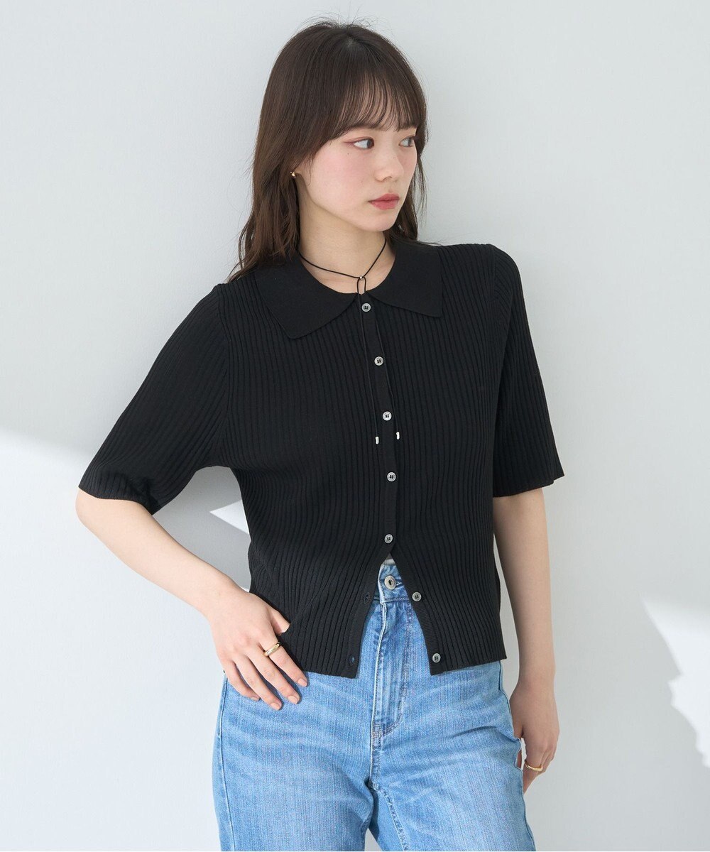 earth music&ecology 【予約】リブニットカーディガン 