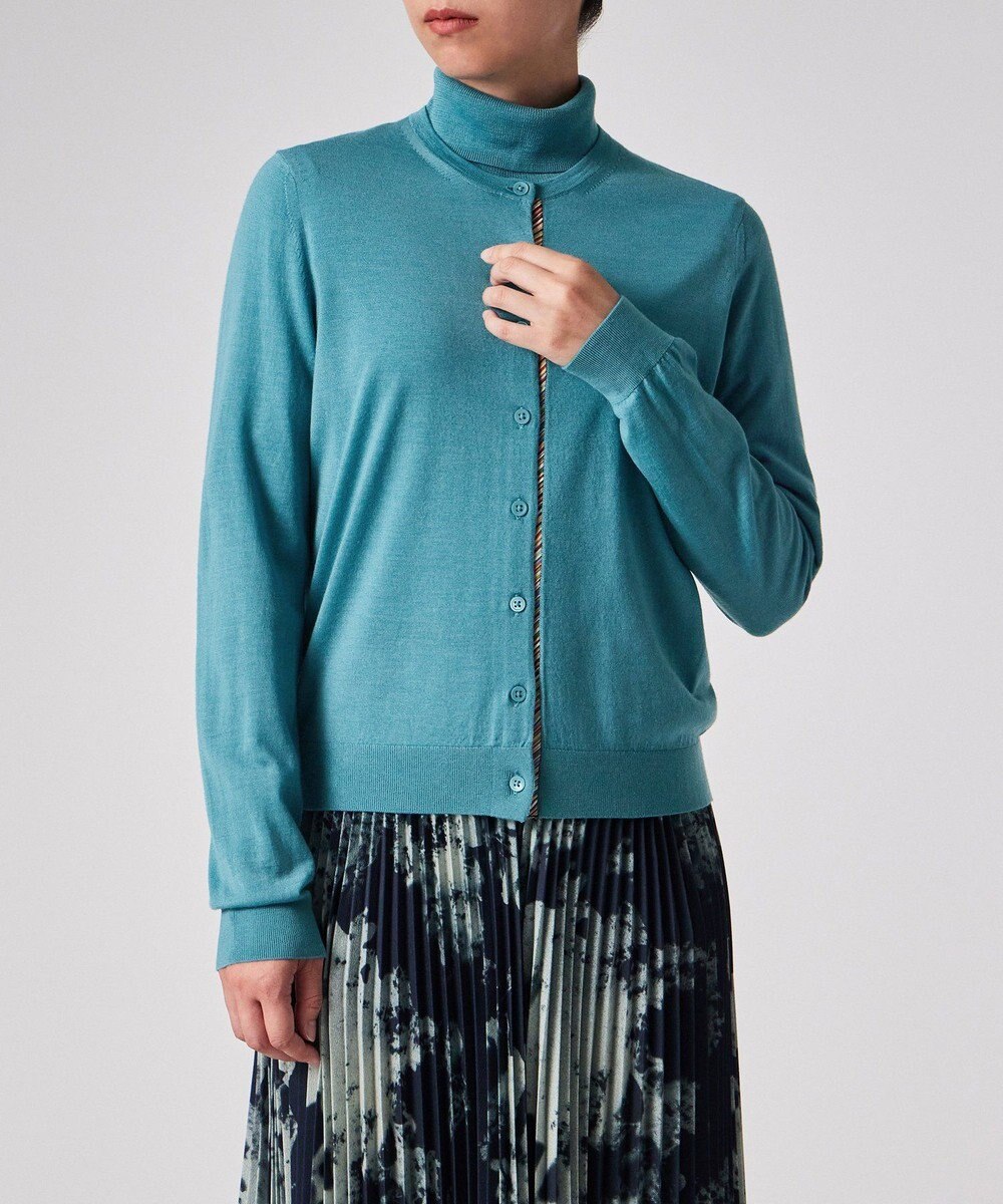 Paul Smith ドレープウール ストライプ カーディガン 