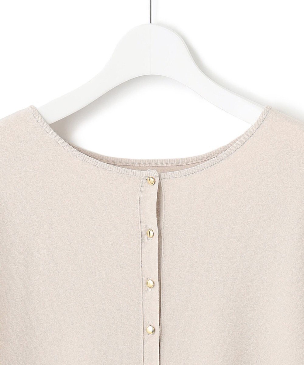 23区 【前後着用可能】レーヨンポリエステルストレッチ カーディガン 