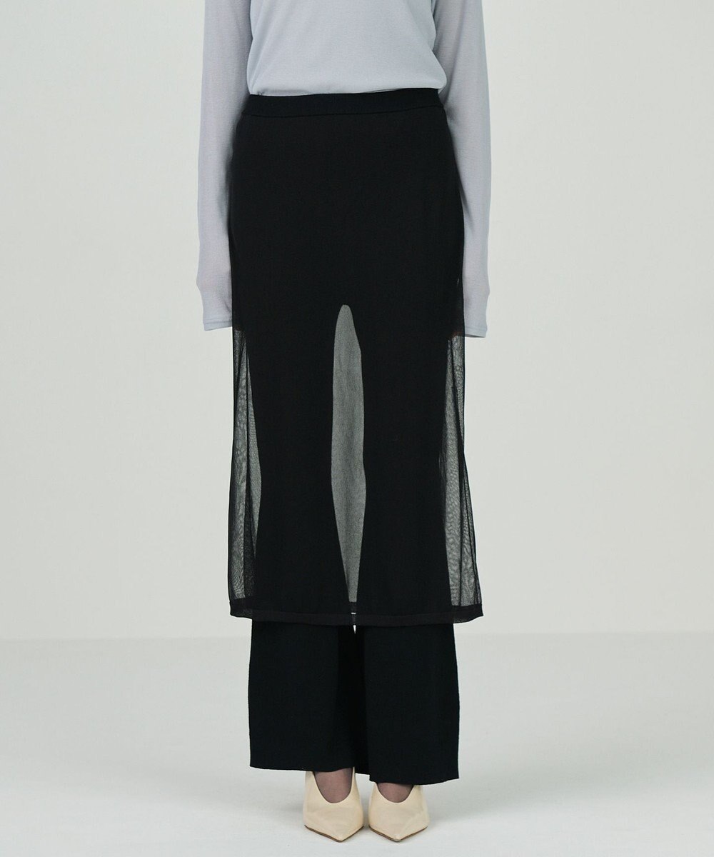 GRACE CONTINENTAL シアーニットパンツ 