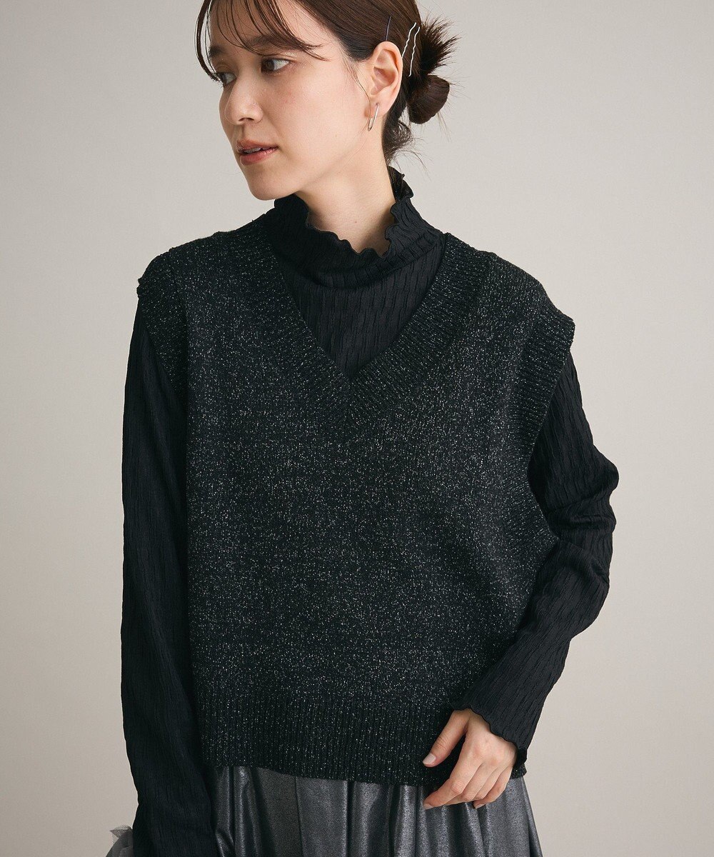 Green Parks ・Ｐｅｔｉｔ　Ｆｌｅｕｒ　ジャカードハイネックロンＴＥ 