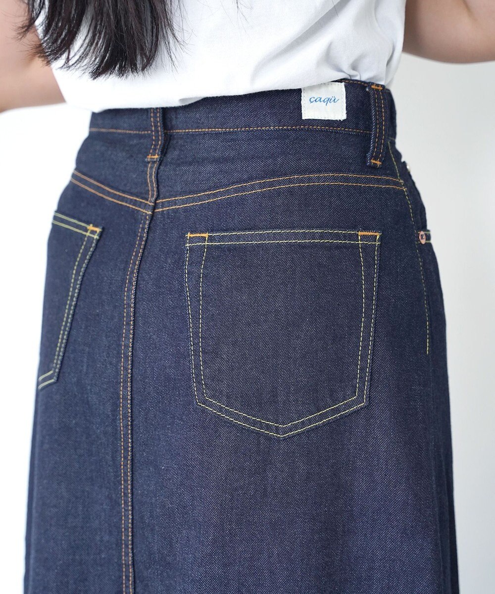 caqu FS 4/5丈 デニムスカート 