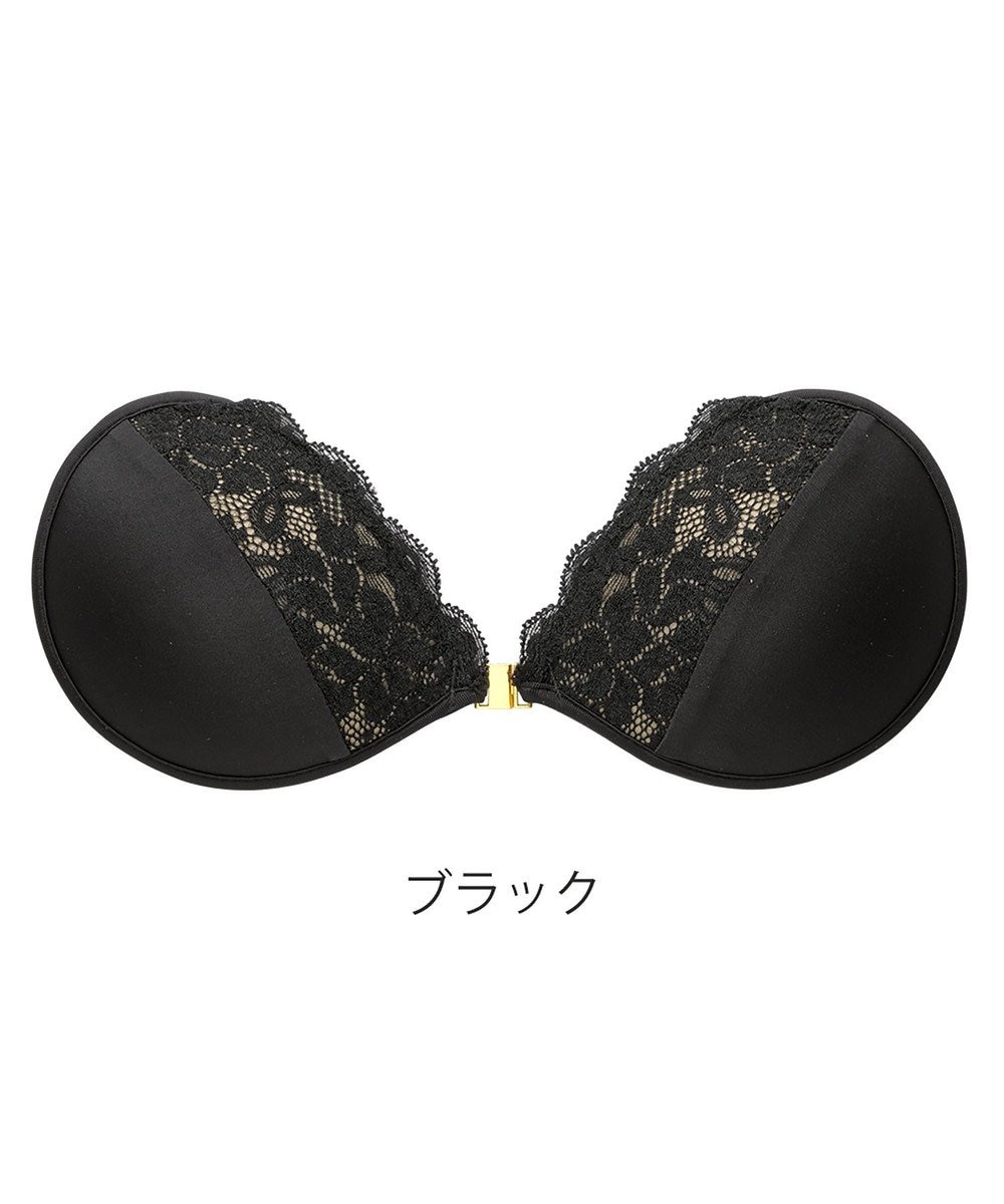 BRADELIS New York 【NuBra / ボリュームアップ】パテッドヌーブラ クララ デザインヌーブラ ストラップレス バックレス ブラック